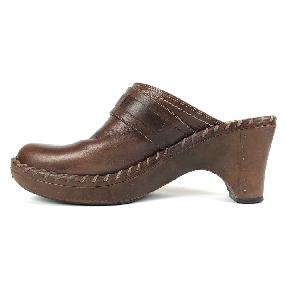 Frye Charlotte Ring Distressed Leather Mule - Picture 2 of 11